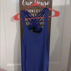 LuluLemon sports bra tank with open back